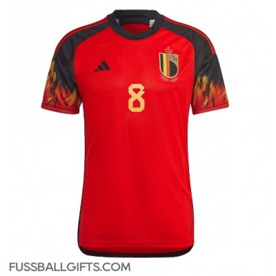 Belgien Youri Tielemans #8 Fußballbekleidung Heimtrikot WM 2022 Kurzarm